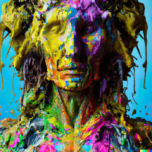 DALL·E 2022 10 25 17.02.15   picture of colorful mud explosions and paint splashes and splitters but as portrait of the _Bust of Aphrodite_ gigapixel low_res scale 6_00x